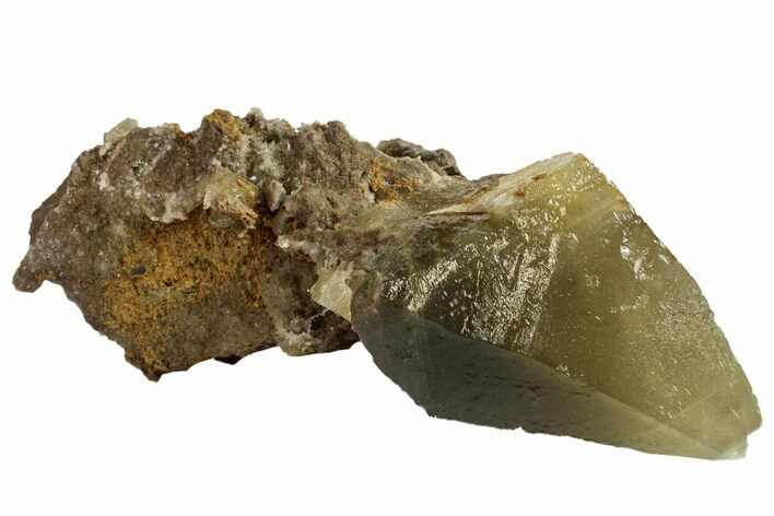 3.2" Beam Calcite Crystal on Matrix - Morocco